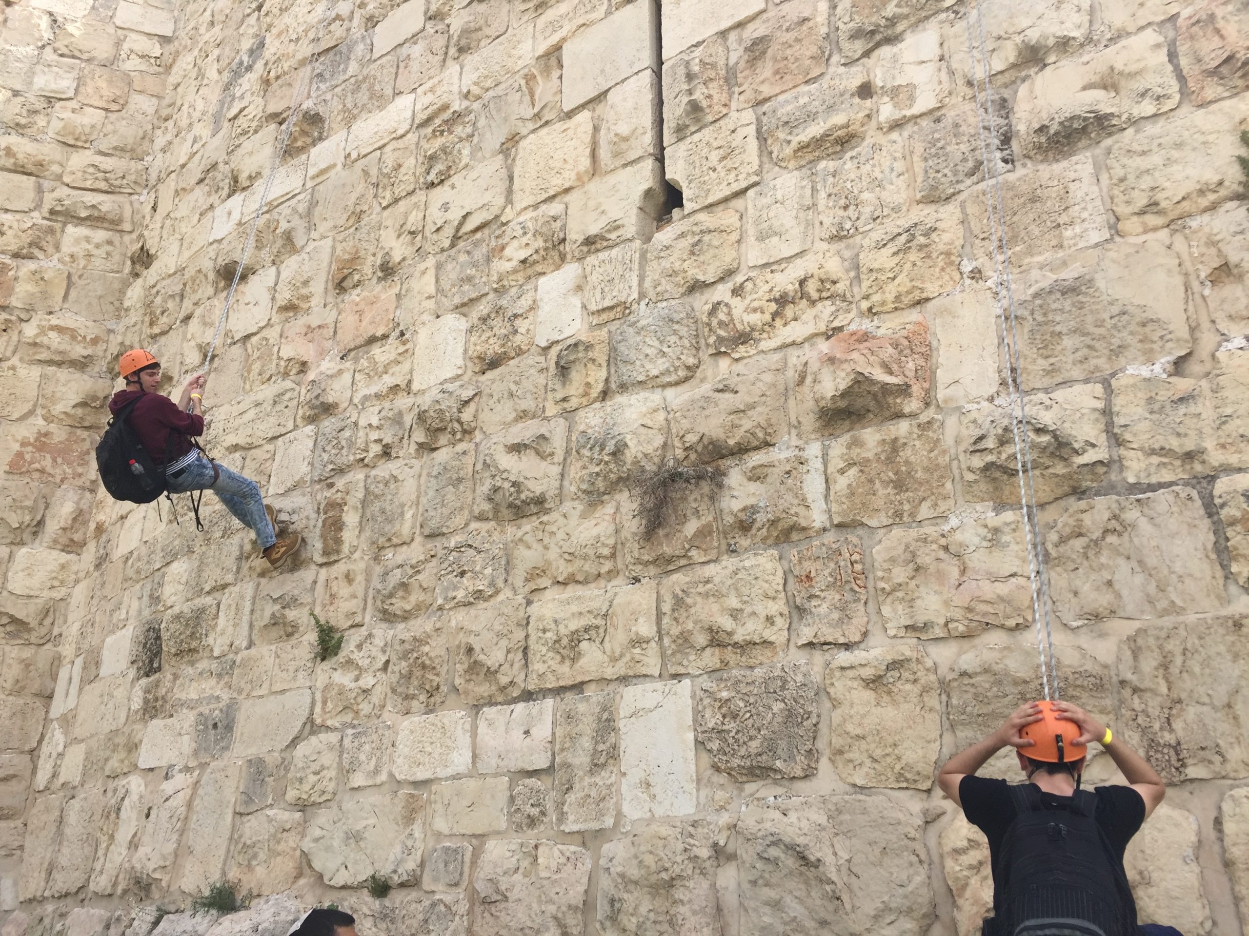 Snappling / Rappelling in Jerusalem - Fun In Jerusalem