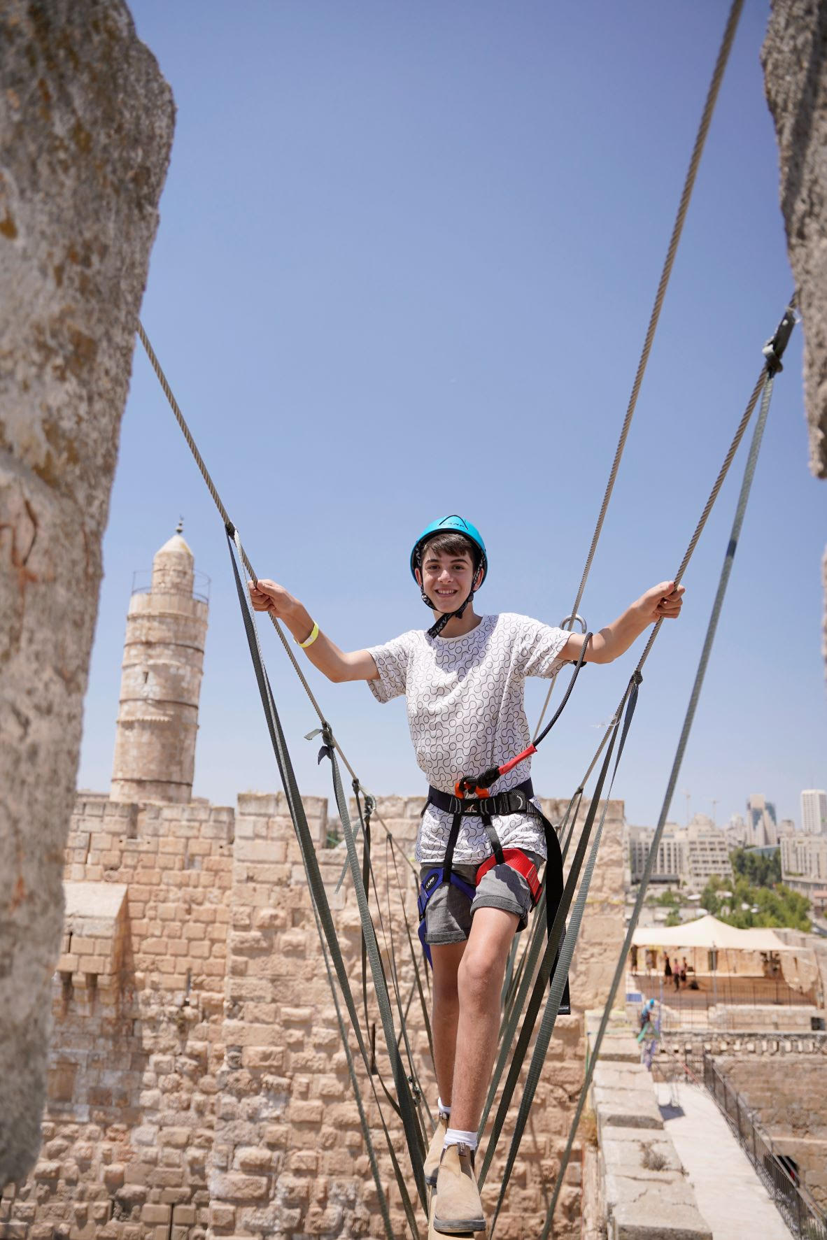 Tower of David Sukkot Ropes Course Fun In Jerusalem